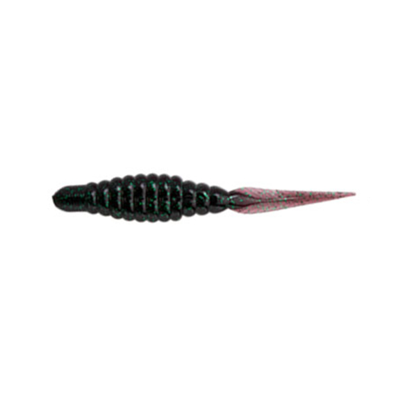 Baitbreath U30 Flat Pin Tail 11,4cm - Junebug/Green in the group Lures / Softbaits / Craws & Creaturebaits / Worms at Sportfiskeprylar.se (TRA-BB168)
