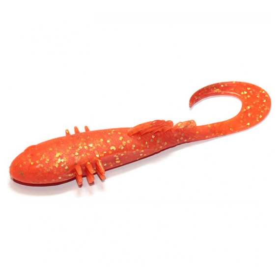 Baitbreath BeTanCo Curly 7,6cm - Orange/Gold in the group Lures / Softbaits / Perch Softbaits & Zander Softbaits at Sportfiskeprylar.se (TRA-BB223)