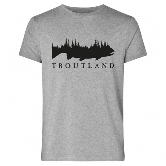 Troutland Men´s 100% Cotton Grey t-shirt in the group Clothes & Shoes / Clothing / T-shirts at Sportfiskeprylar.se (TS2000-TGREY-Sr)