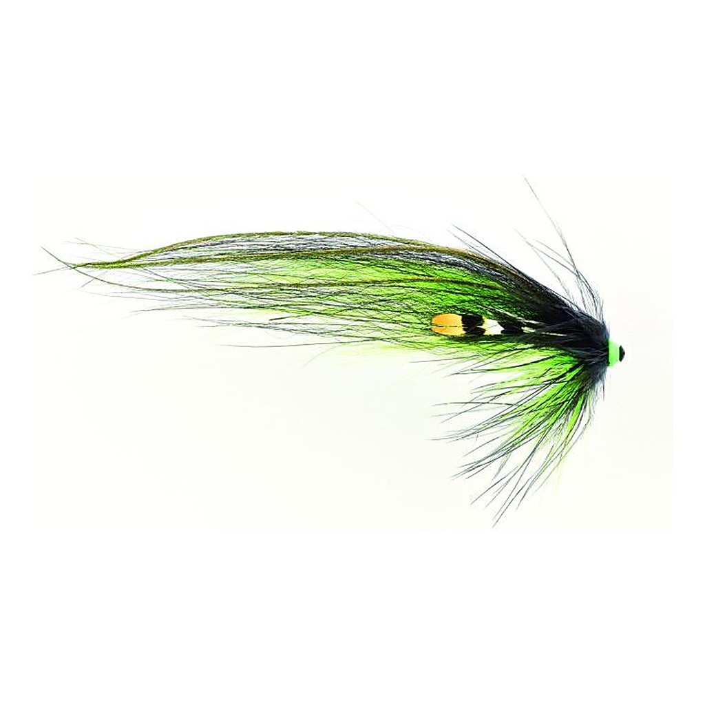 Frödin TTT Nobody Series - Black Green Helmet in the group Lures / Flies / Salmon Flies at Sportfiskeprylar.se (TSBGr)