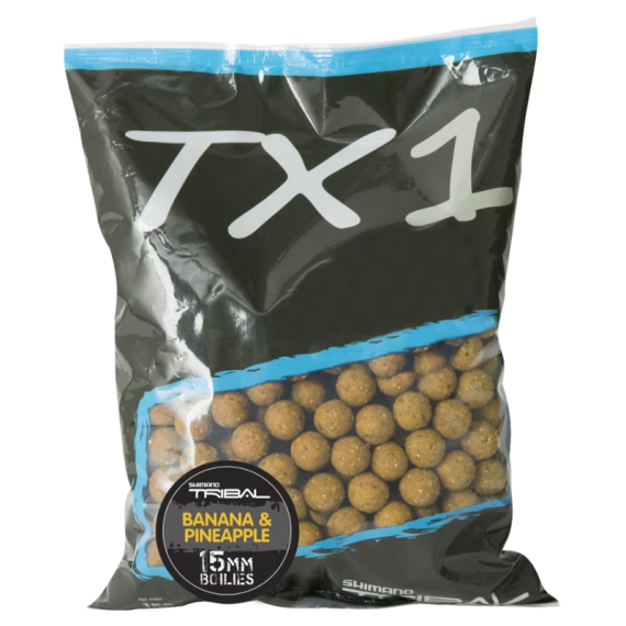 Shimano TX1 Banana & Pineapple Boilies 1kg in the group Lures / Boilies, Hook Baits & Groundbait / Boilies at Sportfiskeprylar.se (TX1BPB151000r)