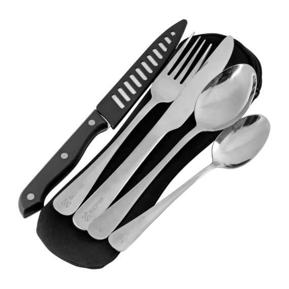 Sonik Sizzla Cutlery Set in the group Outdoor / Camp Kitchen & Utensils / Cutlery & Accessories at Sportfiskeprylar.se (UC0015)