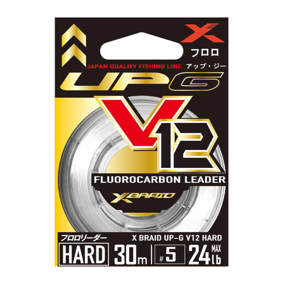YGK Up-G Leader V12 Hard Flourocarbon Leader in the group Hooks & Terminal Tackle / Leaders & Leader Materials / Leader Materials / Leader Material Fluorocarbon at Sportfiskeprylar.se (UPGLEADERV12HARD30M-7.0r)