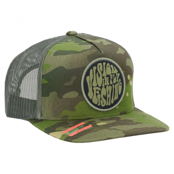 Vision Psyke Green Camo Cap in the group Clothes & Shoes / Caps & Headwear / Caps / Trucker Caps at Sportfiskeprylar.se (V2816)