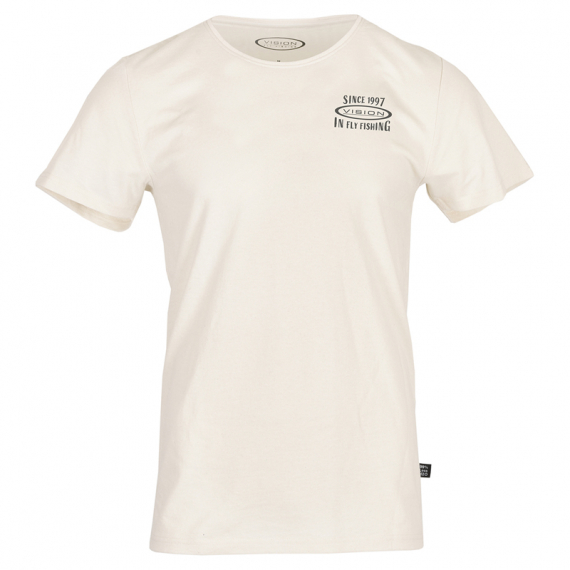 Vision Retro T-shirt, Ecru in the group Clothes & Shoes / Clothing / T-shirts at Sportfiskeprylar.se (V3034-Mr)