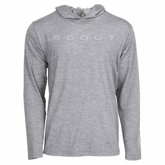Vision Scout Merino Bamboo Bug Hoodie, Grey in the group Clothes & Shoes / Clothing / Sweaters / Hoodies at Sportfiskeprylar.se (V3039-Mr)