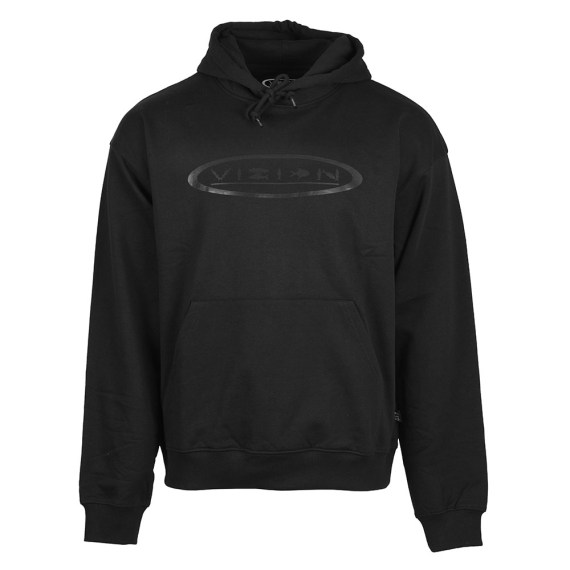 Vision Fish Oval Hoodie Black in the group Clothes & Shoes / Clothing / Sweaters / Hoodies at Sportfiskeprylar.se (V3045-Sr)