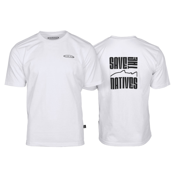 Vision Save T-Shirt White in the group Clothes & Shoes / Clothing / T-shirts at Sportfiskeprylar.se (V3046-Sr)