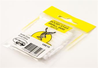 Booby Eyes, Small Vit in the group Hooks & Terminal Tackle / Fly Tying / Fly Tying Material / Eyes at Sportfiskeprylar.se (VBE1S)