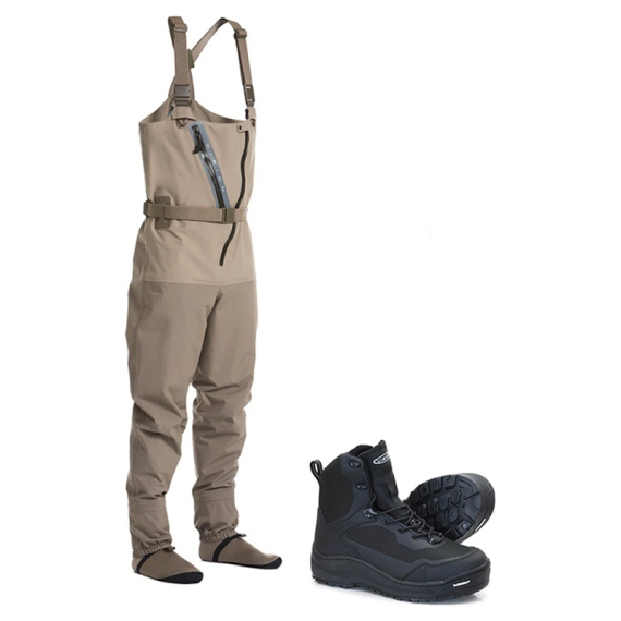 Vision Scout Zip & Musta Michelin Wader Set in the group Clothes & Shoes / Waders & Wading Equipment / Wading Kits at Sportfiskeprylar.se (VISIONSCOUTZIPMUSTA)