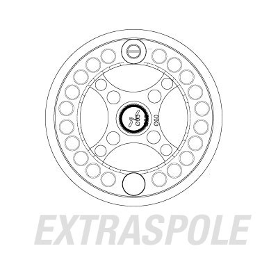 Vision XLV Svart Spare Spool in the group Reels / Fly Reels & Extra Spools / Extra Spools at Sportfiskeprylar.se (VLV56B-001r)