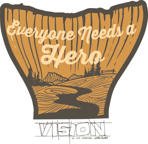 Vision HERO Sticker 120mm in the group Other / Stickers & Decals at Sportfiskeprylar.se (VS1)