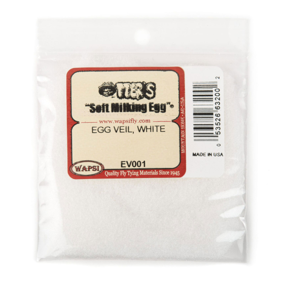 Egg Veil, White in the group Hooks & Terminal Tackle / Fly Tying / Fly Tying Material / Yarn & Chenille at Sportfiskeprylar.se (W-EV001)