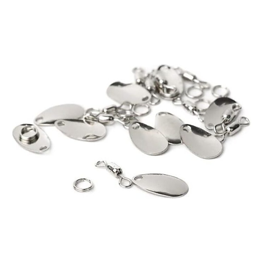 Wapsi Fly Spinner Blades, 0 Nickel (10-pcs) in the group Hooks & Terminal Tackle / Rig Accessories / Other Rig Accessories at Sportfiskeprylar.se (W-FSB1255)