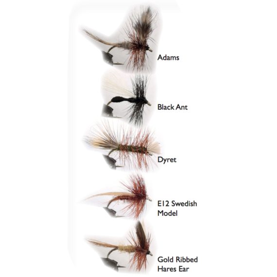 Dry Fly 2 5-pack in the group Lures / Flies / Dry Flies at Sportfiskeprylar.se (WFB124)