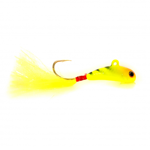 BROMBA 5gr, Yellow Tiger in the group Lures / Ice Jigging Lures / Mini Balance Ice Jigs at Sportfiskeprylar.se (WIBR42)
