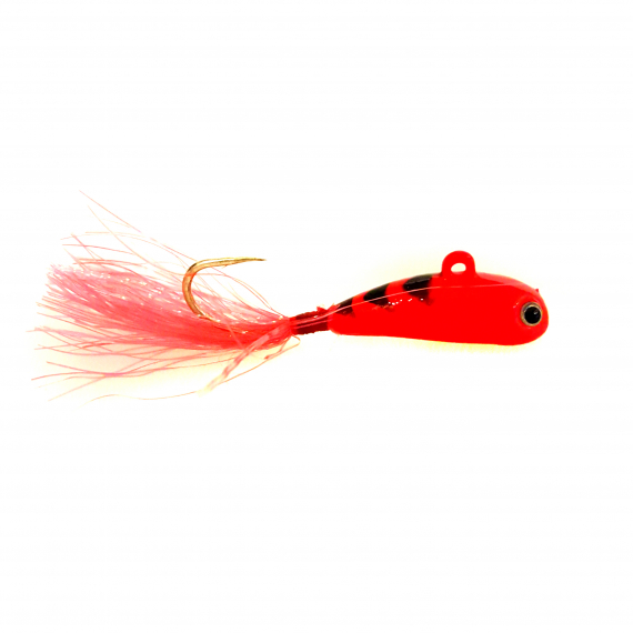 BROMBA 5gr, Red Tiger in the group Lures / Ice Jigging Lures / Mini Balance Ice Jigs at Sportfiskeprylar.se (WIBR46)
