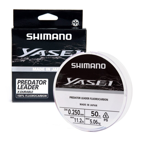 Shimano Line Yasei Fluoro Leader Grey in the group Hooks & Terminal Tackle / Leaders & Leader Materials / Leader Materials / Leader Material Fluorocarbon at Sportfiskeprylar.se (YASPFL5018r)