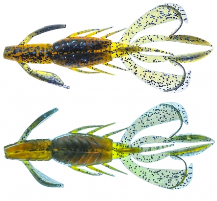 PerchFight Crayfish 4.4\'\' 5-Pack , Okeechobee Blue in the group Lures / Softbaits / Craws & Creaturebaits / Craws at Sportfiskeprylar.se (Z-PC44-OB)