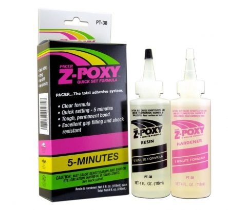 Pacer Z-Poxy Snabbepoxy 236ml in the group Hooks & Terminal Tackle / Fly Tying / Chemicals at Sportfiskeprylar.se (ZFPT38r)