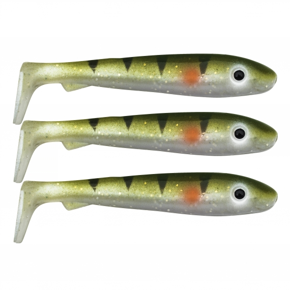 McRubber Big Bass (3-pack) - UV Perch in the group Lures / Softbaits / Pike Softbaits at Sportfiskeprylar.se (ZS100217)