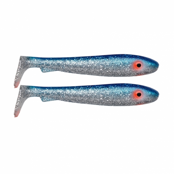 McRubber Junior (2-pack) - Blue Silver Glitter in the group Lures / Softbaits / Pike Softbaits at Sportfiskeprylar.se (ZS100300)