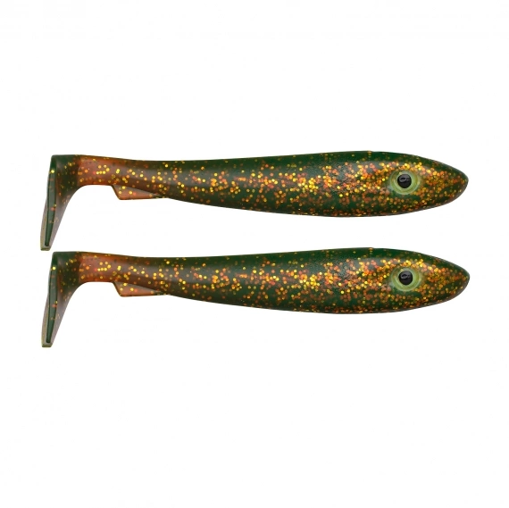 McRubber 21cm (2 pack) - Motoroil Glitter in the group Lures / Softbaits / Pike Softbaits at Sportfiskeprylar.se (ZS100412)