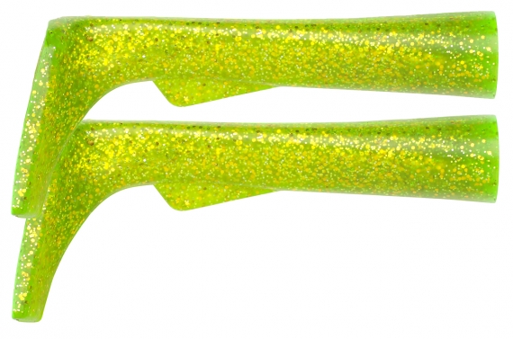SvartZonker Big Paddle - Chatreuse Glitter 2-pack in the group Lures / Extra Paddles at Sportfiskeprylar.se (ZS101601)