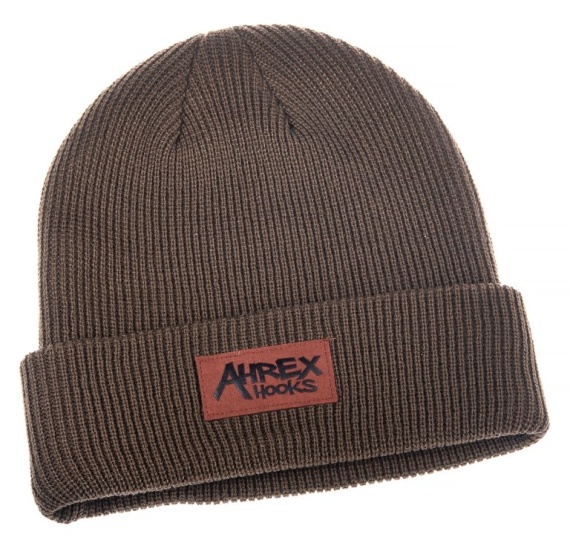 Ahrex Suede Patch Beanie Brown in the group Clothes & Shoes / Caps & Headwear / Beanies & Hats at Sportfiskeprylar.se (abe324)