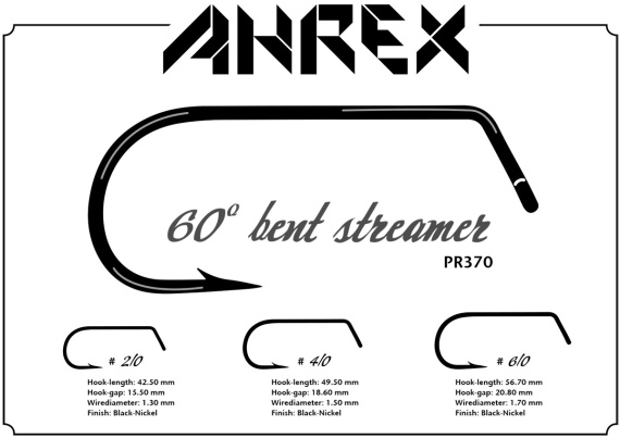 Ahrex PR370 60 Degree Bent Streamer 8-pack in the group Hooks & Terminal Tackle / Hooks / Fly Tying Hooks at Sportfiskeprylar.se (apr370-2-0r)