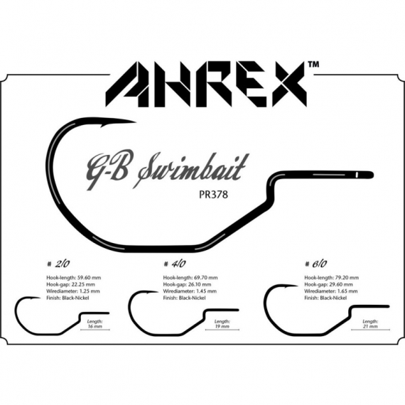 Ahrex PR378 - GB Predator Swimbait in the group Hooks & Terminal Tackle / Hooks / Fly Tying Hooks at Sportfiskeprylar.se (apr378-2-0r)