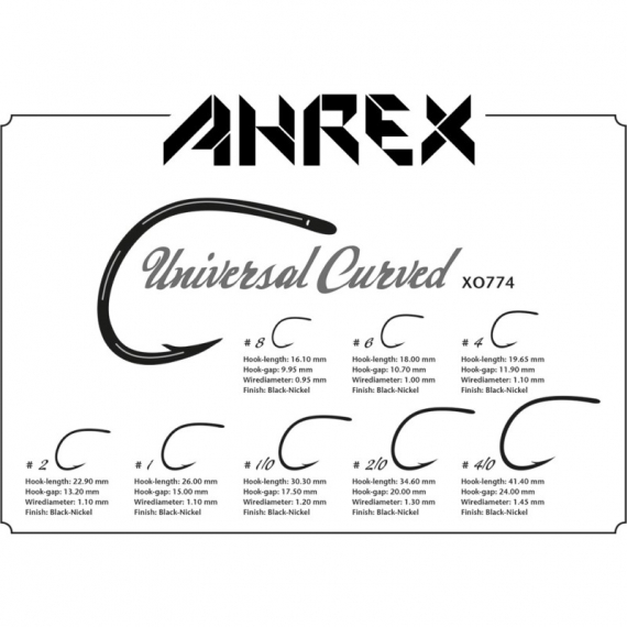 Ahrex XO774 - Universal Curved in the group Hooks & Terminal Tackle / Hooks / Fly Tying Hooks at Sportfiskeprylar.se (axo774-1r)