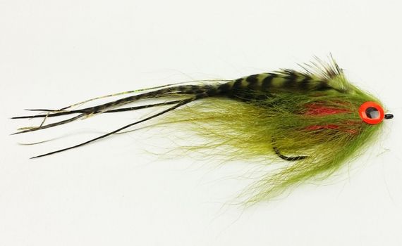 Bauer Pikefly deceiver 4/0 Enkelkrok, Dirty Perch in the group Lures / Flies / Pike Flies at Sportfiskeprylar.se (f18hf1610)