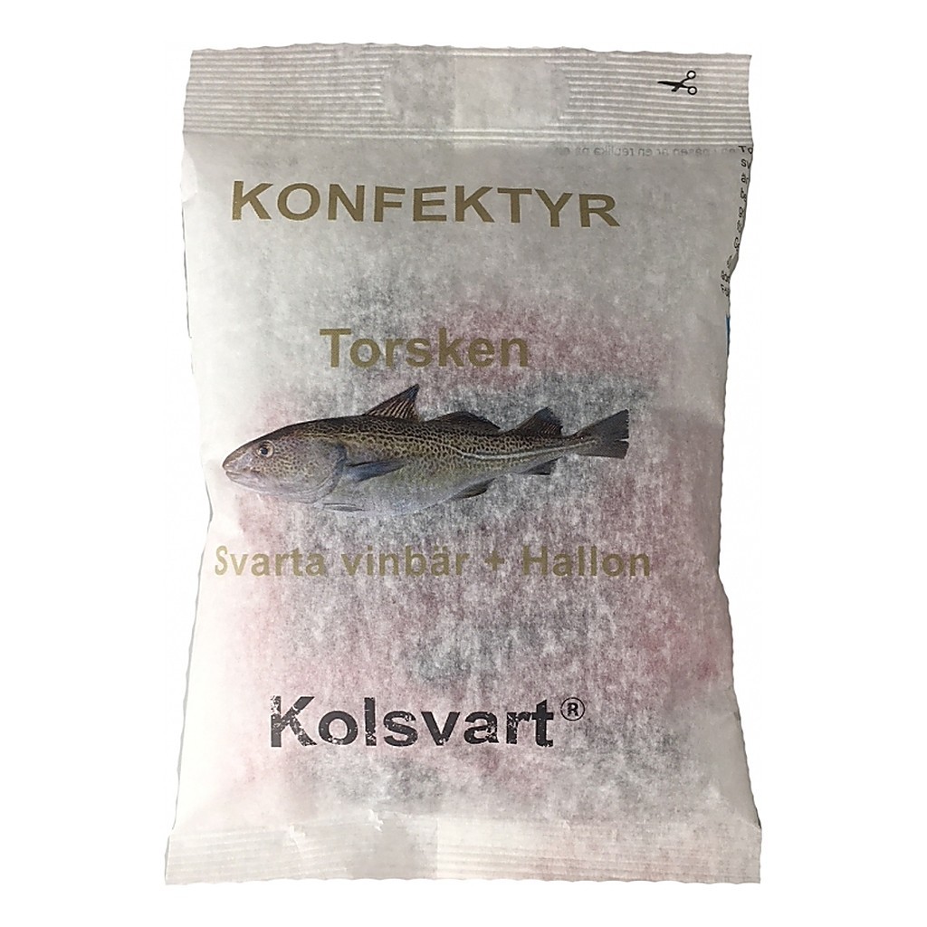 The Cod - Blackcurrant & Raspberry Candy in the group Outdoor / Camp Food / Candy at Sportfiskeprylar.se (hallontorsken)