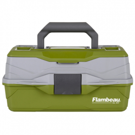 Flambeau Outdoors 6381TB 1-Tray Classic Tray Tackle Box, Portable Tackle  Storage - Green/Gray