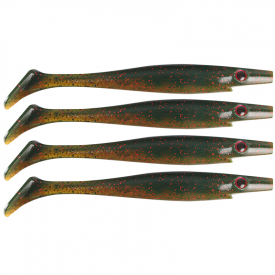 Pig Shad 15cm, 20g (4-pack) - Chartreuse Mullet