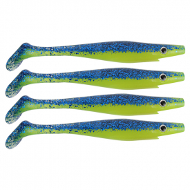 6" - 15cm 45g 2 Pack Various Colours Curly Tail Sea Fishing Shads 