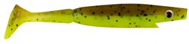 Piglet Shad 10cm (6-pack) - Brown Chartreues Flake