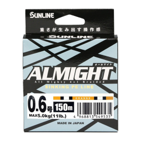 Sunline Almight Orange 150m, 11lb