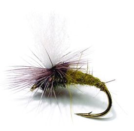 OLIVE KLINKHAMMER Dry Trout & Grayling fly Fishing flies by Dragonflies 