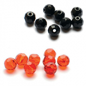 Darts Glass Beads Faceted (9pcs) - 6mm