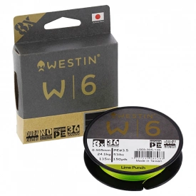 Westin W6 8-Braid 300m 0.305mm 24.1kg 53lbs Lime Punch
