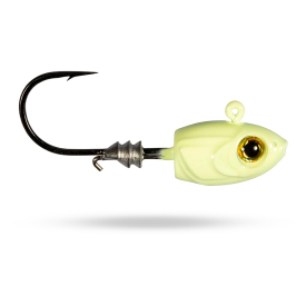 Z-man Micro Shad HeadZ - Glow 1.75g, 1/16oz