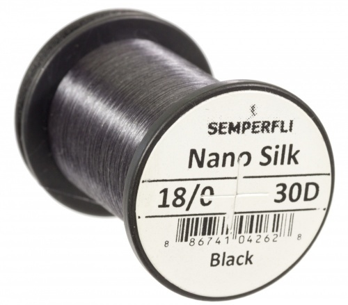Semperfli Nano Silk 18/0 30D Black in the group Hooks & Terminal Tackle / Fly Tying / Fly Tying Material / Tying Thread at Sportfiskeprylar.se (nano-ultra-blkr)