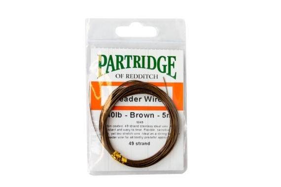 Partridge Bauer Pike Leader Wire 40lb - Brown in the group Hooks & Terminal Tackle / Leaders & Leader Materials / Leader Materials at Sportfiskeprylar.se (ph-aw49-40-5b)
