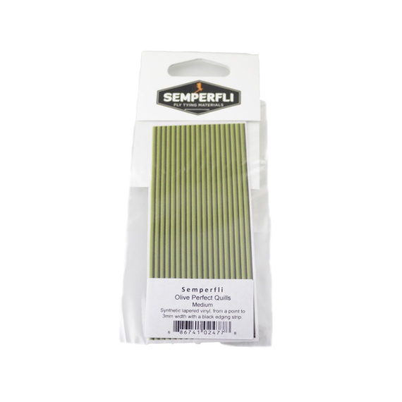 Semperfli Perfect Quills Synthetic Olive - Small in the group Hooks & Terminal Tackle / Fly Tying / Fly Tying Material / Yarn & Chenille at Sportfiskeprylar.se (sem-0905-sr)