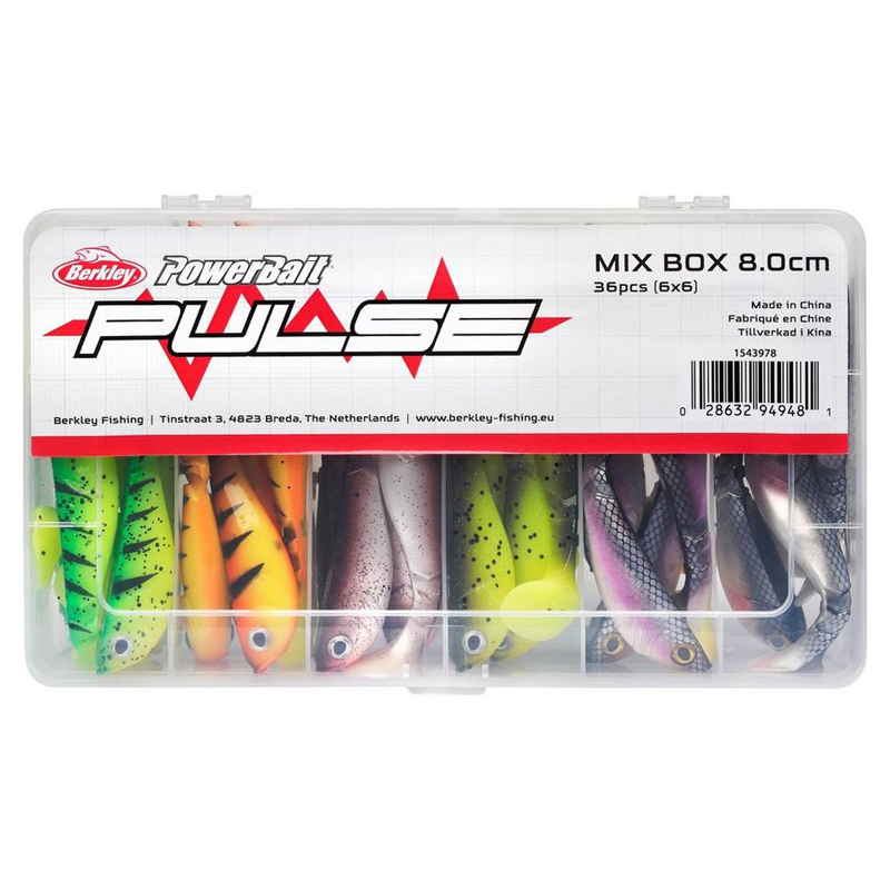Berkley Pulse Shad Mix Box 8cm (36pcs) | Sportfishtackle.com