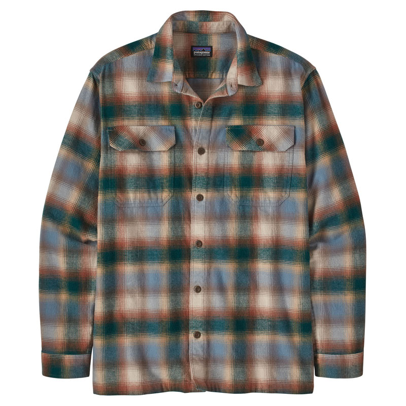 patagonia green flannel