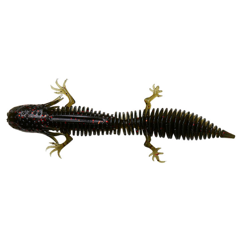 Leurre Souple Savage Gear Ned Salamender 7.5cm 3g Flottant Pastèque Rouge - 5 Pièces