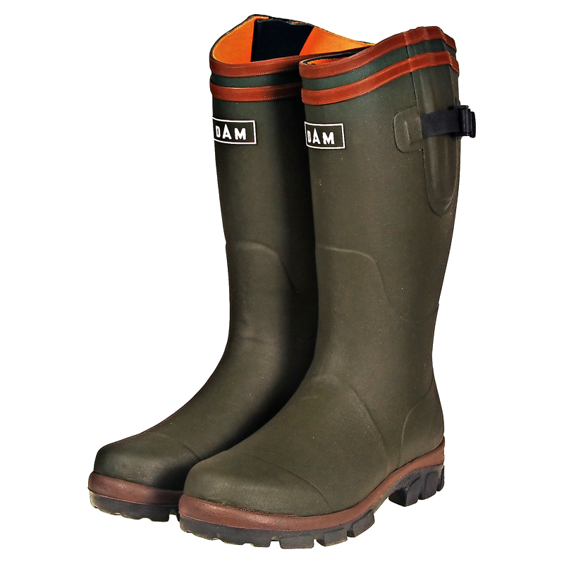 DAM Flex Neoprene Rubber Boots, Green 